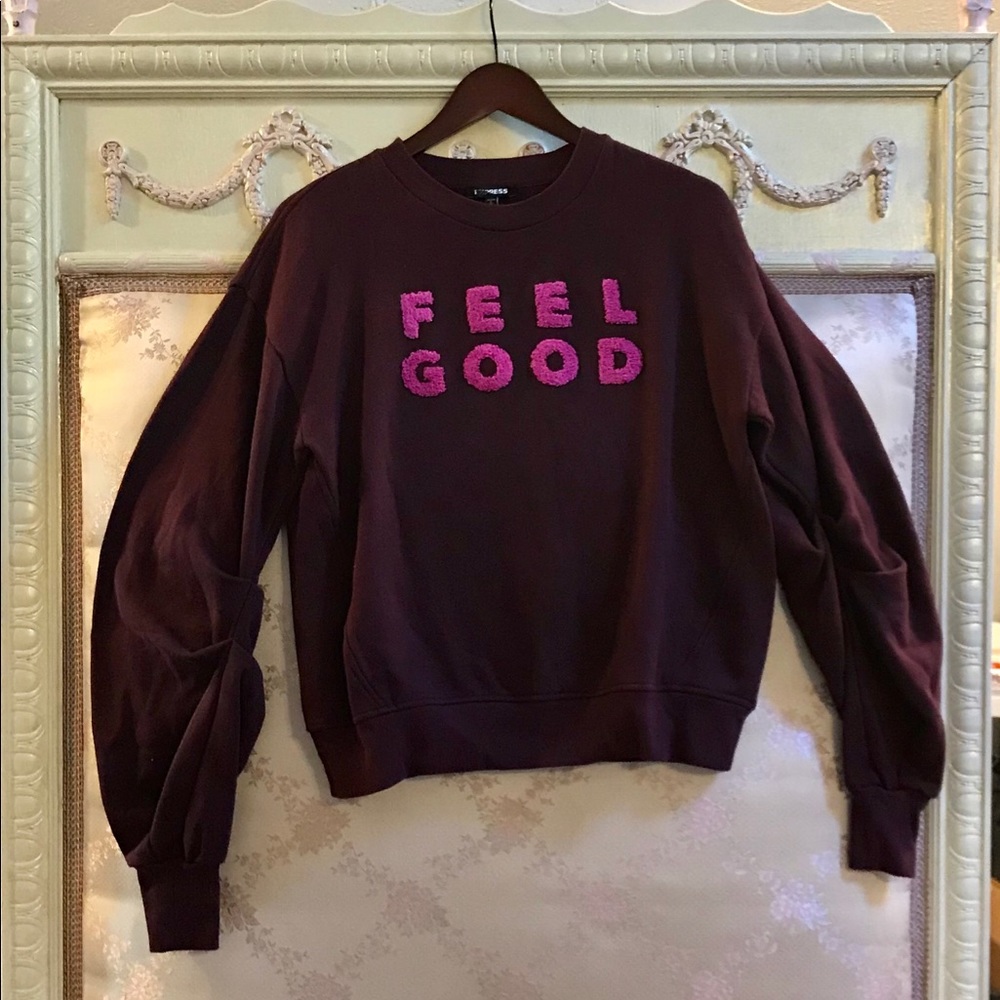 Express Sweatshirt w Draped Arms Small